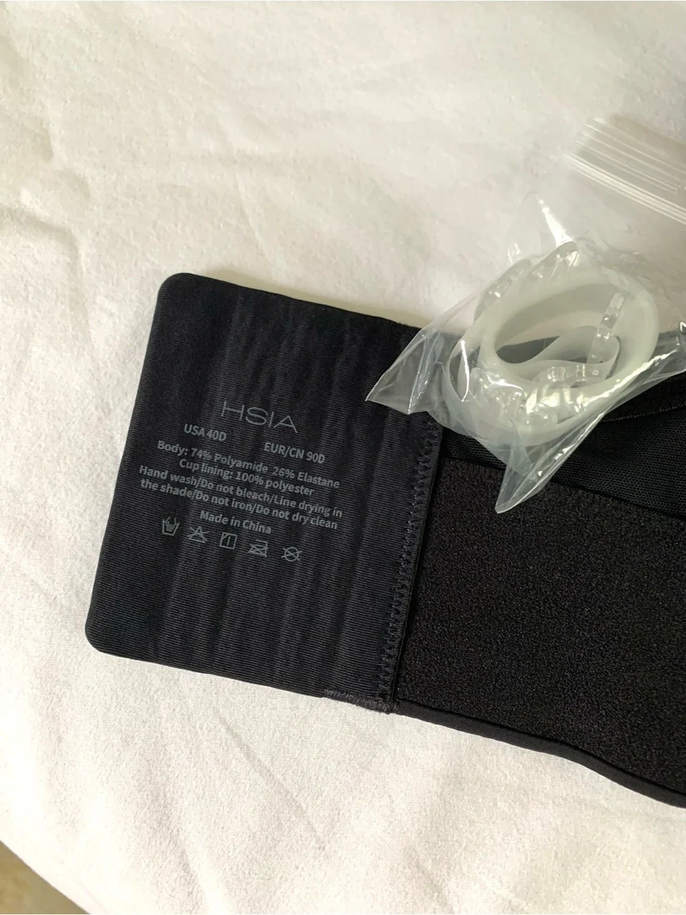 HSIA Longline Strapless Bra Black 40D